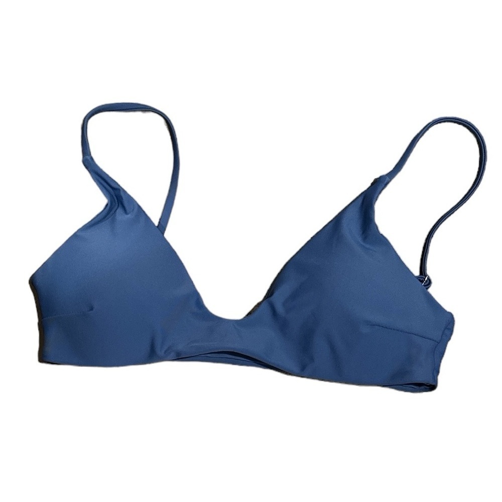 Zaful bikini top size 4 blue removable padding‎ adjustable straps NEW top only
